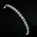 Classic Luxury Diamond Tennis Bracelet in White Gold Finish