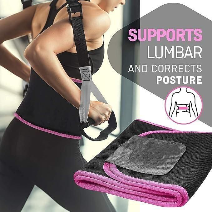 Premium Adjustable Waist Trimmer Belt | Sweat & Slimming Support for Workout & Weight Loss